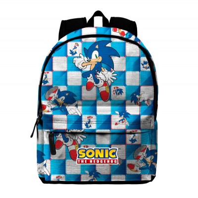 KARACTERMANIA, Раница SONIC FAN HS Blue Lay, T 4741, момче, синьо и бяло каре, многоцветна T 4741 KARACTERMANIA, Раница SONIC FAN HS Blue Lay, T 4741, момче, синьо и бяло каре, многоцветна T 4741
