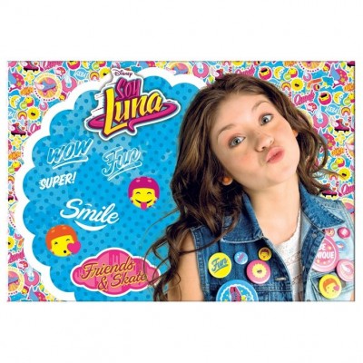 Derform Подложка за бюро картон Soy Luna, T 48700, момиче, многоцветна T 48700 Derform Подложка за бюро картон Soy Luna, T 48700, момиче, многоцветна T 48700