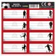 Етикети FOOTBALL, T 49257, момче, многоцветен T 49257
