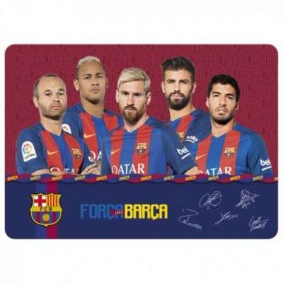 Derform Подложка за бюро ламинирана FC BARCELONA, T 54213, момче, многоцветна T 54213 Derform Подложка за бюро ламинирана FC BARCELONA, T 54213, момче, многоцветна T 54213