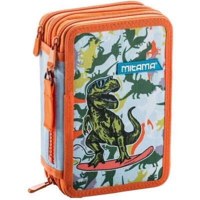 MITAMA Несесер с 3 ципа Dino, T 61675, Пълен, момче, многоцветен T 61675