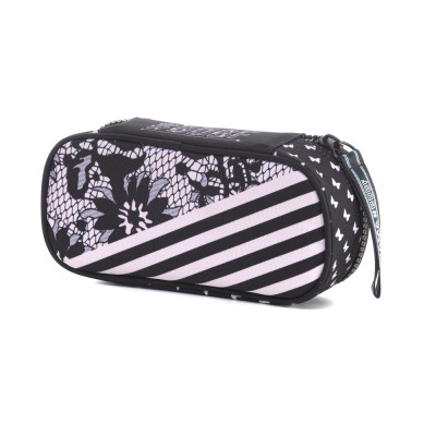 Mitama Ученически овален несесер Pink lace, T 63467, момиче, многоцветен T 63467