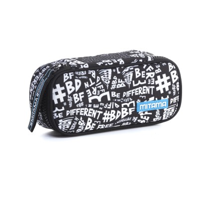 Mitama Ученически овален несесер Lettering, T 63472, многоцветен T 63472 Mitama Ученически овален несесер Lettering, T 63472, многоцветен T 63472