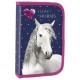 Derform Ученически несесер с 1 цип Horse 17, Пълен, T 67015, многоцветен T 67015 Derform Ученически несесер с 1 цип Horse 17, Пълен, T 67015, многоцветен T 67015