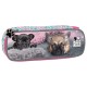 Derform Ученически овален несесер Cleo & Frank 19, T 67183, момиче, многоцветен T 67183 Derform Ученически овален несесер Cleo & Frank 19, T 67183, момиче, многоцветен T 67183