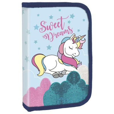 Derform Ученически несесер с 1 цип Unicorn, T 75638, Празен, момиче, многоцветен T 75638 Derform Ученически несесер с 1 цип Unicorn, T 75638, Празен, момиче, многоцветен T 75638