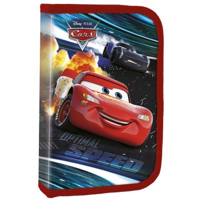 Derform Ученически несесер с 1 цип CARS 48, Пълен, T 80946, многоцветен T 80946 Derform Ученически несесер с 1 цип CARS 48, Пълен, T 80946, многоцветен T 80946