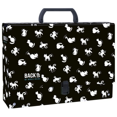 Derform Куфарче с дръжка Black Cats, 10см, T 84371, черна T 84371 Derform Куфарче с дръжка Black Cats, 10см, T 84371, черна T 84371
