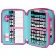 Derform Ученически несесер с 2 ципa Cleo & Frank 35, T 87624, Пълен, момиче, многоцветен T 87624 Derform Ученически несесер с 2 ципa Cleo & Frank 35, T 87624, Пълен, момиче, многоцветен T 87624