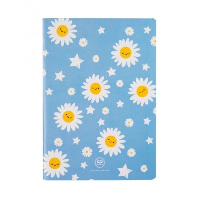 Coolpack, Тетрадка А5  мека корица PP 32л. квадратчета Daisy Sun,  L 71929CP, момиче, синя с маргаритки L 71929CP