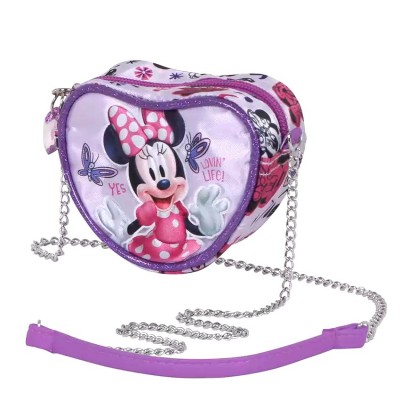 Karactermania Чантичка сърце, MINNIE Butterflies , 04875, момиче, лилава, многоцветна 04875 Karactermania Чантичка сърце, MINNIE Butterflies , 04875, момиче, лилава, многоцветна 04875