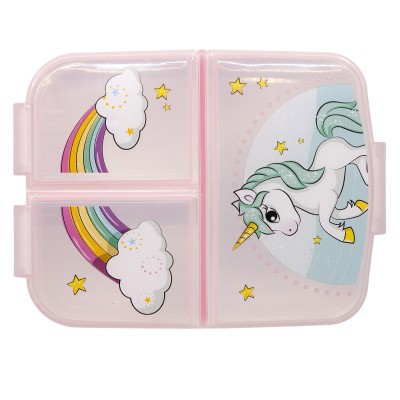 Детска Кутия за сандвичи UNICORN с 3 отделения, 09722, момиче, розова, многоцветна 09722 Детска Кутия за сандвичи UNICORN с 3 отделения, 09722, момиче, розова, многоцветна 09722