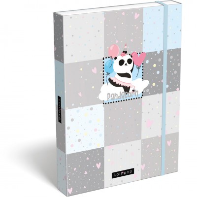 Lizzy card Кутия с ластик LOLLIPOP PANDACORN 21871555, за момиче, лилавa, многоцветна 21871555 Lizzy card Кутия с ластик LOLLIPOP PANDACORN 21871555, за момиче, лилавa, многоцветна 21871555
