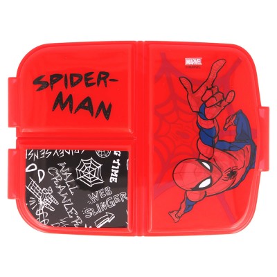 Детска Кутия за сандвичи SPIDERMAN с 3 отделения, U 51320 , момче червена, многоцветна U 51320 Детска Кутия за сандвичи SPIDERMAN с 3 отделения, U 51320 , момче червена, многоцветна U 51320