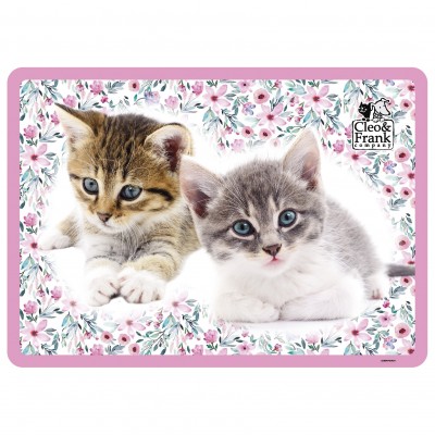 Derform Подложка за бюро ламинирана Cleo & Frank 22, котета, 77151, за момиче, многоцветна 77151 Derform Подложка за бюро ламинирана Cleo & Frank 22, котета, 77151, за момиче, многоцветна 77151