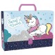 Derform Куфарче с дръжка Unicorn, Еднорог, 77557, 10см., многоцветно, за момиче 77557 Derform Куфарче с дръжка Unicorn, Еднорог, 77557, 10см., многоцветно, за момиче 77557