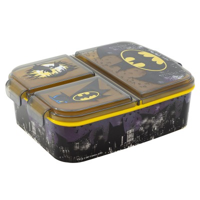 Детска Кутия за сандвичи BATMAN с 3 отделения, 85520, момче, сиво и жълто 85520 Детска Кутия за сандвичи BATMAN с 3 отделения, 85520, момче, сиво и жълто 85520