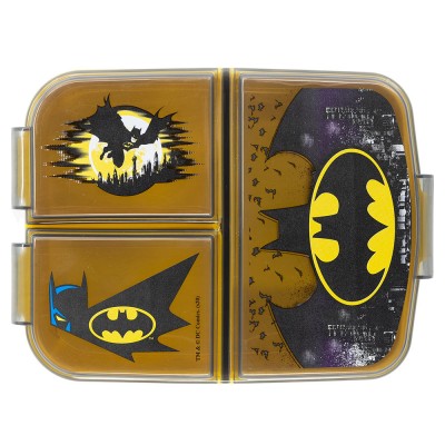 Детска Кутия за сандвичи BATMAN с 3 отделения, 85520, момче, сиво и жълто 85520 Детска Кутия за сандвичи BATMAN с 3 отделения, 85520, момче, сиво и жълто 85520