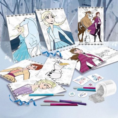 Lisciani Детска маса за рисуване FROZEN 2, с книжки, стикери и флумастери, момиче, R 8008324073719, многоцветна Lisciani Детска маса за рисуване FROZEN 2, с книжки, стикери и флумастери, момиче, R 8008324073719, многоцветна