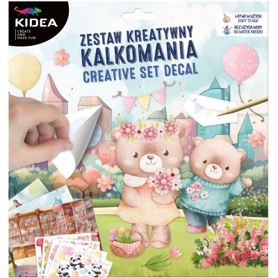 KIDEA Творчески комплект ваденки Животинки, 700477, момиче, многоцветен KIDEA Творчески комплект ваденки Животинки, 700477, момиче, многоцветен
