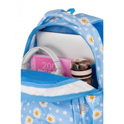 Coolpack Ученическа раница, JERRY - Daisy Sun, L F029834, синя с маргаритки L F029834