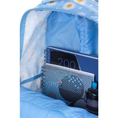Ученическа раница на колела Coolpack - ALAN - Daisy Sun, F 124834, синя с маргаритки L F124834 Ученическа раница на колела Coolpack - ALAN - Daisy Sun, F 124834, синя с маргаритки L F124834