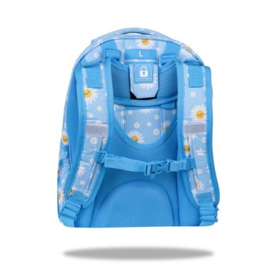 Coolpack Ученическа раница, Coolpack - Turtle - Daisy Sun, L F015834, синя с маргаритки L F015834 Coolpack Ученическа раница, Coolpack - Turtle - Daisy Sun, L F015834, синя с маргаритки L F015834