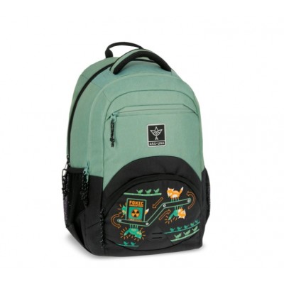 Ars Una Ученическа раница Ergo 27l Foxic (5384) , L 55833844, момче, зелено и черно L 55833844 Ars Una Ученическа раница Ergo 27l Foxic (5384) , L 55833844, момче, зелено и черно L 55833844