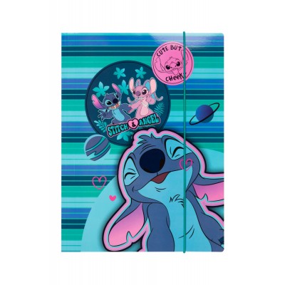 CoolPack Папка с ластик А4 Stitch, L 74784PTR, синя L 74784PTR CoolPack Папка с ластик А4 Stitch, L 74784PTR, синя L 74784PTR