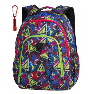 CoolPack Ученическа раница Strike Geometric Shapes, L 85229, за момиче и момче, многоцветна L 85229 CoolPack Ученическа раница Strike Geometric Shapes, L 85229, за момиче и момче, многоцветна L 85229