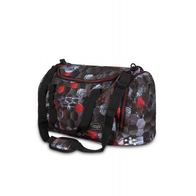 CoolPack Спортна чанта Coolpack - Fitt - Like a Ball, L E92526, черно, сиво и червено L E92526 CoolPack Спортна чанта Coolpack - Fitt - Like a Ball, L E92526, черно, сиво и червено L E92526