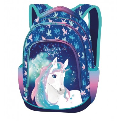 Colorino Ученическа раница Colorino - PRIMER - Unicorn , L F025659, момиче, синя, многоцветтна L F025659
