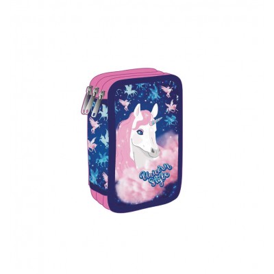 Colorino Несесер с три ципа Jumper 3 Unicorn Colorino, L F067659, момиче, многоцветен L F067659