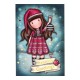 SANTORO GORJUSS Комплект от 8 Коледни картички Santoro Gorjuss Merry and Bright - Tis The Season, U 1195GJ02, многоцветна U 1195GJ02