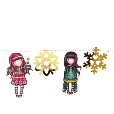 SANTORO GORJUSS Коледен гирлянд Santoro Gorjuss Merry and Bright, U 1222GJ01, многоцветен U 1222GJ01