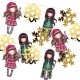 SANTORO GORJUSS Коледен гирлянд Santoro Gorjuss Merry and Bright, U 1222GJ01, многоцветен U 1222GJ01