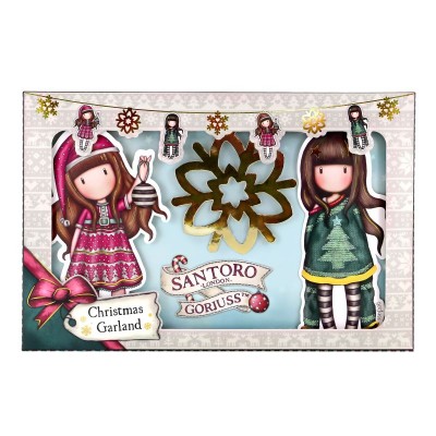 SANTORO GORJUSS Коледен гирлянд Santoro Gorjuss Merry and Bright, U 1222GJ01, многоцветен U 1222GJ01