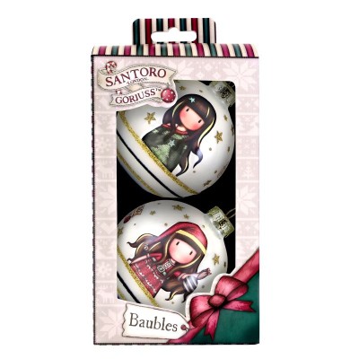 SANTORO GORJUSS Комплект от 2 бр Коледни играчки за елха Santoro Gorjuss Mеrry and Bright, U 1241GJ01, многоцветни U 1241GJ01 SANTORO GORJUSS Комплект от 2 бр Коледни играчки за елха Santoro Gorjuss Mеrry and Bright, U 1241GJ01, многоцветни U 1241GJ01