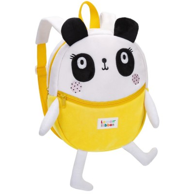 LEMON RIBBON Раница за детска градина Lemon Ribbon Panda, U 13878, за момиче, жълто и бяло U 13878 LEMON RIBBON Раница за детска градина Lemon Ribbon Panda, U 13878, за момиче, жълто и бяло U 13878