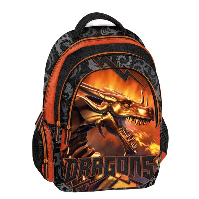DUNGEONS & DRAGONS Ученическа раница Dragon, U 231214, момче, черно и оранжево U 231214 DUNGEONS & DRAGONS Ученическа раница Dragon, U 231214, момче, черно и оранжево U 231214