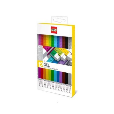 LEGO Gel химикали - 12 броя в опаковка, U 51639, за момиче и момче, многоцветни U 51639