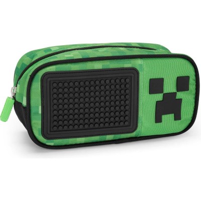 MINECRAFT Ученически квадратен несесер Minecraft Pixel, U 72517, момче, зелен U 72517 MINECRAFT Ученически квадратен несесер Minecraft Pixel, U 72517, момче, зелен U 72517