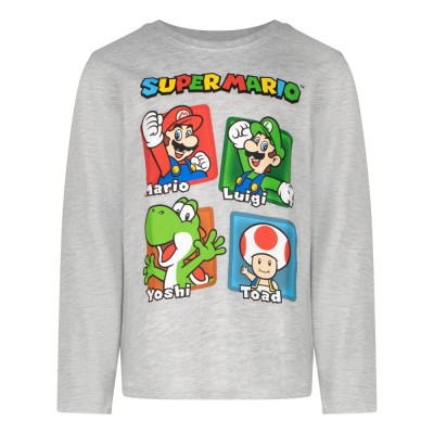 SUPER MARIO Блуза с дълъг ръкав Super Mario Grey, U DO-SMAR-131_104, момче, сива, многоцетна U DO-SMAR-131_104 SUPER MARIO Блуза с дълъг ръкав Super Mario Grey, U DO-SMAR-131_104, момче, сива, многоцетна U DO-SMAR-131_104