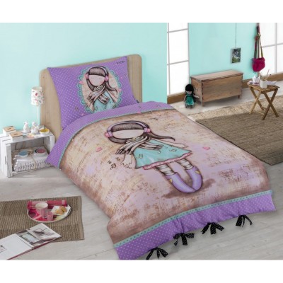 SANTORO GORJUSS Santoro Gorjuss Детски спален комплект, U GOR-7755-BL, момиче, многоцветен U GOR-7755-BL SANTORO GORJUSS Santoro Gorjuss Детски спален комплект, U GOR-7755-BL, момиче, многоцветен U GOR-7755-BL