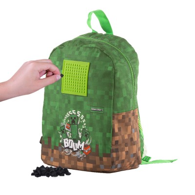 PIXIE CREW Раница за детска градина и предучилищна MINECRAFT Pixie Crew, U PXB-18-35, зелена U PXB-18-35 PIXIE CREW Раница за детска градина и предучилищна MINECRAFT Pixie Crew, U PXB-18-35, зелена U PXB-18-35