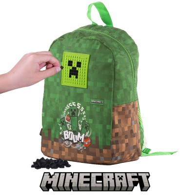 PIXIE CREW Раница за детска градина и предучилищна MINECRAFT Pixie Crew, U PXB-18-35, зелена U PXB-18-35 PIXIE CREW Раница за детска градина и предучилищна MINECRAFT Pixie Crew, U PXB-18-35, зелена U PXB-18-35