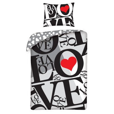 Детски спален комплект LOVE, U VAL-17BL, многоцветен U VAL-17BL Детски спален комплект LOVE, U VAL-17BL, многоцветен U VAL-17BL