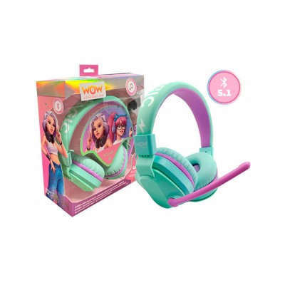 WOW GENERATION Слушалки WOW Generation, с микрофон, U WOW00026, момиче, зелени U WOW00026