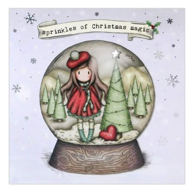 SANTORO GORJUSS Коледна картичка Santoro Gorjuss Snowglobe, U XGJ006, момиче, многоцветен U XGJ006