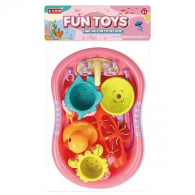 Играчки за плаж и баня Вана с аксесоари, R R 509123090, розово и зелено R 509123090 Играчки за плаж и баня Вана с аксесоари, R R 509123090, розово и зелено R 509123090